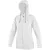 CXS Harriet női cipzáras, kapucnis pulóver, fehér