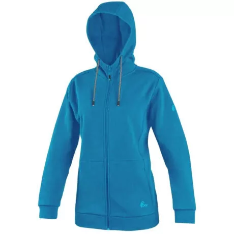 CXS Harriet női cipzáras, kapucnis pulóver, kék