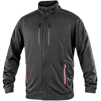 CXS Leonis férfi pulóver, fekete/kék/piros