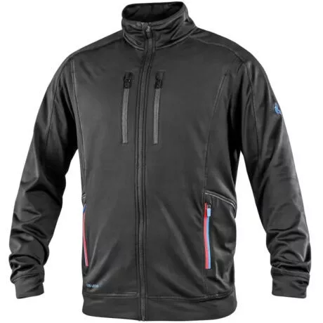 CXS Leonis férfi pulóver, fekete/kék/piros