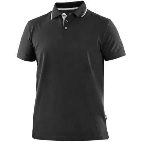 CXS Henry galléros póló, fekete/fehér