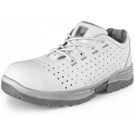 CXS White Linden O1 ESD perforált félcipő