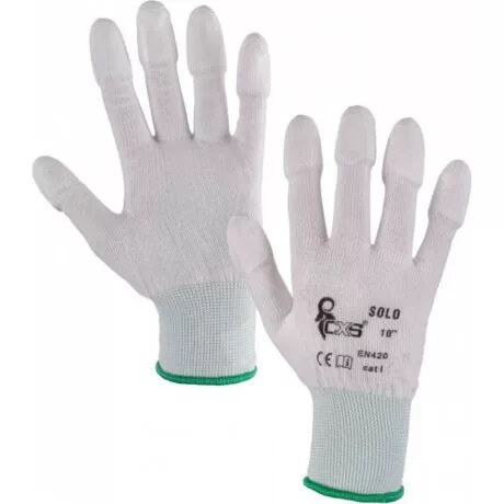 CXS Solo PU-ba ujjbegyen mártott poliészter kesztyű