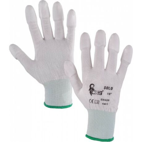 CXS Solo PU-ba ujjbegyen mártott poliészter kesztyű