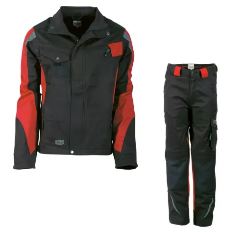 Derekas öltöny fekete/piros Keep Working