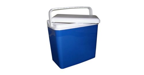 Hűtőtáska műanyag kék merev falú