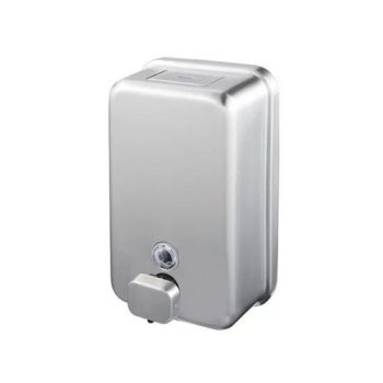   Rozsdamentes acél folyékony szappan adagoló matt, műanyag tartállyal, 1100 ml