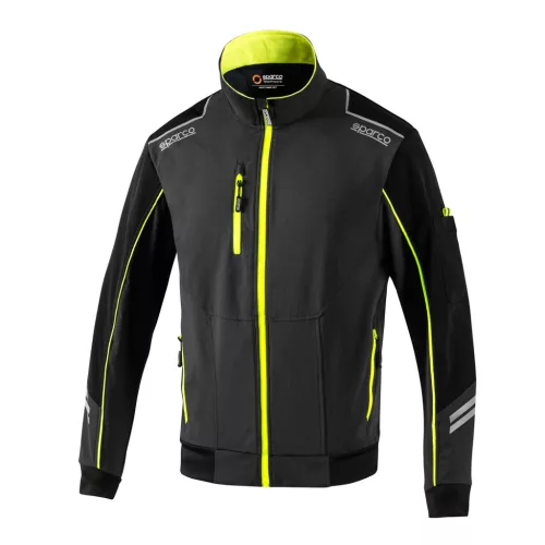 SPARCO TECH TW Light Softshell kabát sötétszürke-sárga L