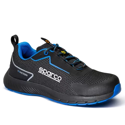 SPARCO TRACTION SUZUKA ESD S1PS SR FO HRO munkavédelmi cipő fekete-kék -43