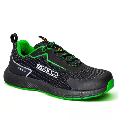 SPARCO TRACTION SANYO ESD S1PS SR FO HRO munkavédelmi cipő fekete-zöld -39
