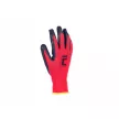 SALANGANA kesztyű pes/latex piros 6