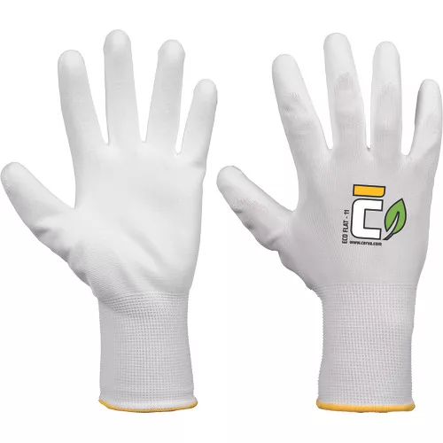 ECO flat kesztyű fehér 9