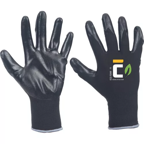 ECO foam kesztyű fekete 11