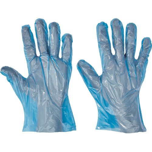 DUCK BLUE kesztyű PE kék 100db HG L-10