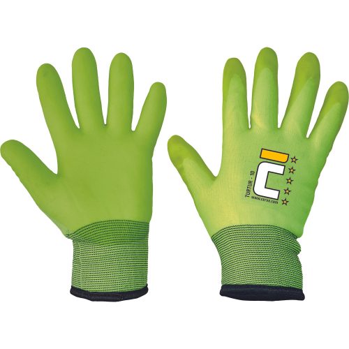 TURTUR téli nylon PVC mártott kesztyű 8