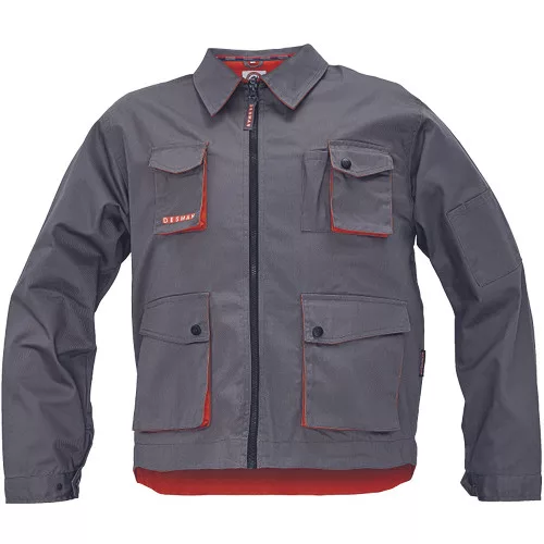 DESMAN kabát szürke/narancssárga 58