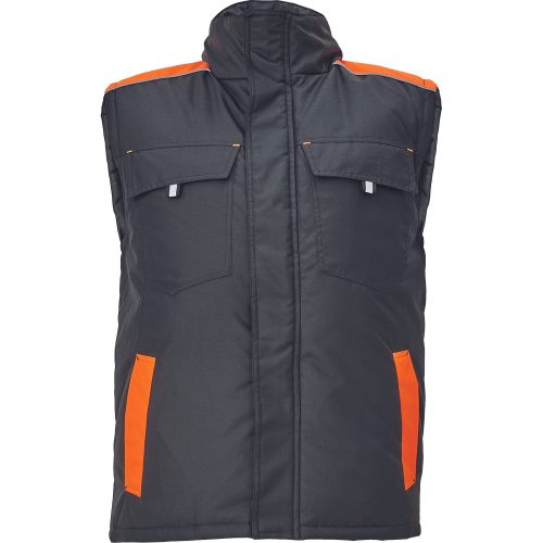 MAX VIVO mellény fekete/narancssárga 4XL