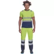 MONZON Hi-Vis póló sárga-navy L