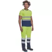 MONZON Hi-Vis póló sárga-navy L