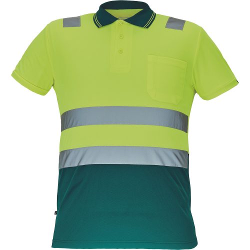 CADIZ HV galléros póló sárga/zöld 4XL