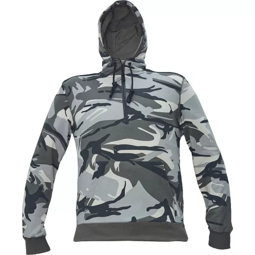 CRAMBE HOODIE terepmintás szürke M