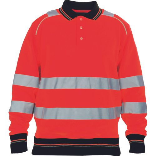 KNOXFIELD HV galléros pulóver piros 3XL