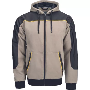 CREMORNE kapucnis kardigán olajzöld 4XL