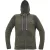 NEURUM kapucnis kardigán s.olajzöld 4XL