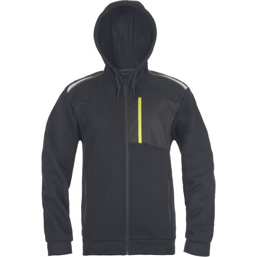 EMERTON STR kapucnis kardigán sárga 4XL
