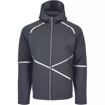 L-SURE CRAIG kapucnis kardigá fekete 4XL