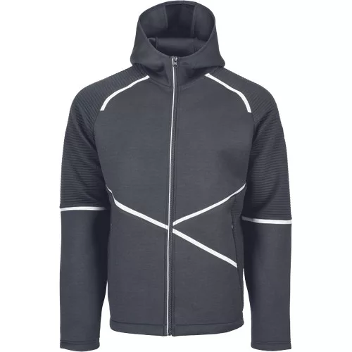 L-SURE CRAIG kapucnis kardigá fekete 4XL