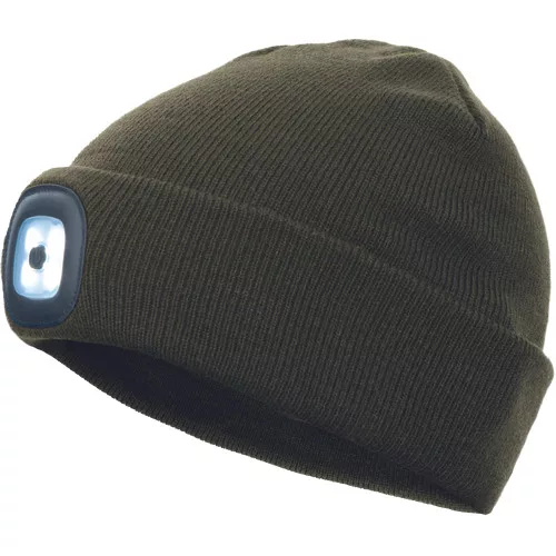 DEEL LED sapka fejlámpá sötét olajzöld -