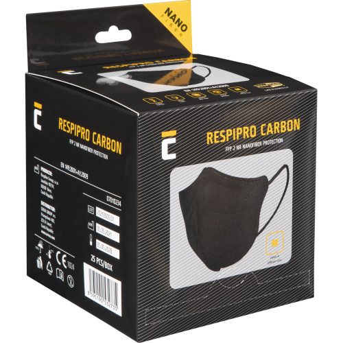 RespiPro Carbon FFP2 25db pormaszk - M