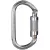Ovális karabíner twist lock acél/cink