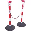 JSP HDE100 lánckorlát oszlop piros/fehér