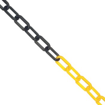 JSP műanyag lánc 6mm/25m fekete/sárga