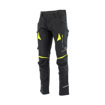 Sara Cottonflex deréknadrág - fekete - sárga