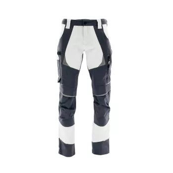 Sara Cottonflex deréknadrág - fehér - szürke