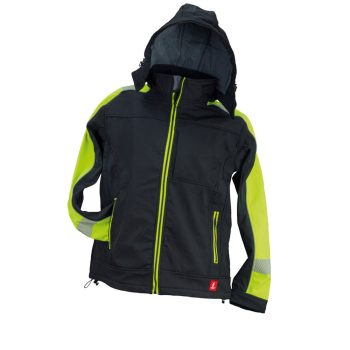 Urgent GL-8364 kapucnis softshell kabát - sárga