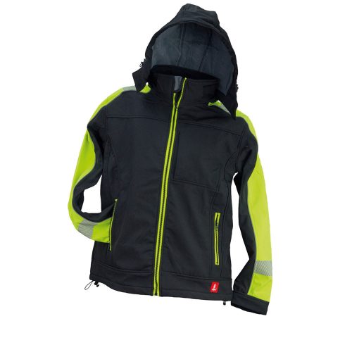 Urgent GL-8364 kapucnis softshell kabát - sárga