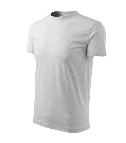 Classic póló unisex világosszürke melírozott M