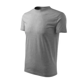 Classic póló unisex sötétszürke melírozott S