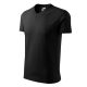 V-neck póló unisex fekete S