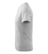 V-neck póló unisex világosszürke melírozott S