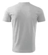 V-neck póló unisex világosszürke melírozott S