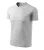 V-neck póló unisex világosszürke melírozott XL