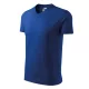 V-neck póló unisex királykék L