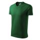 V-neck póló unisex üvegzöld XL