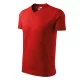 V-neck póló unisex piros M