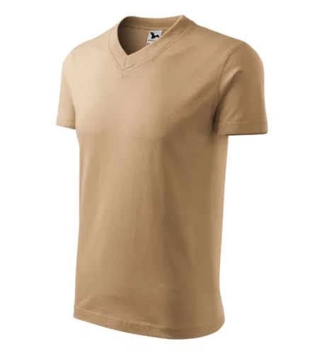 V-neck póló unisex homok 3XL